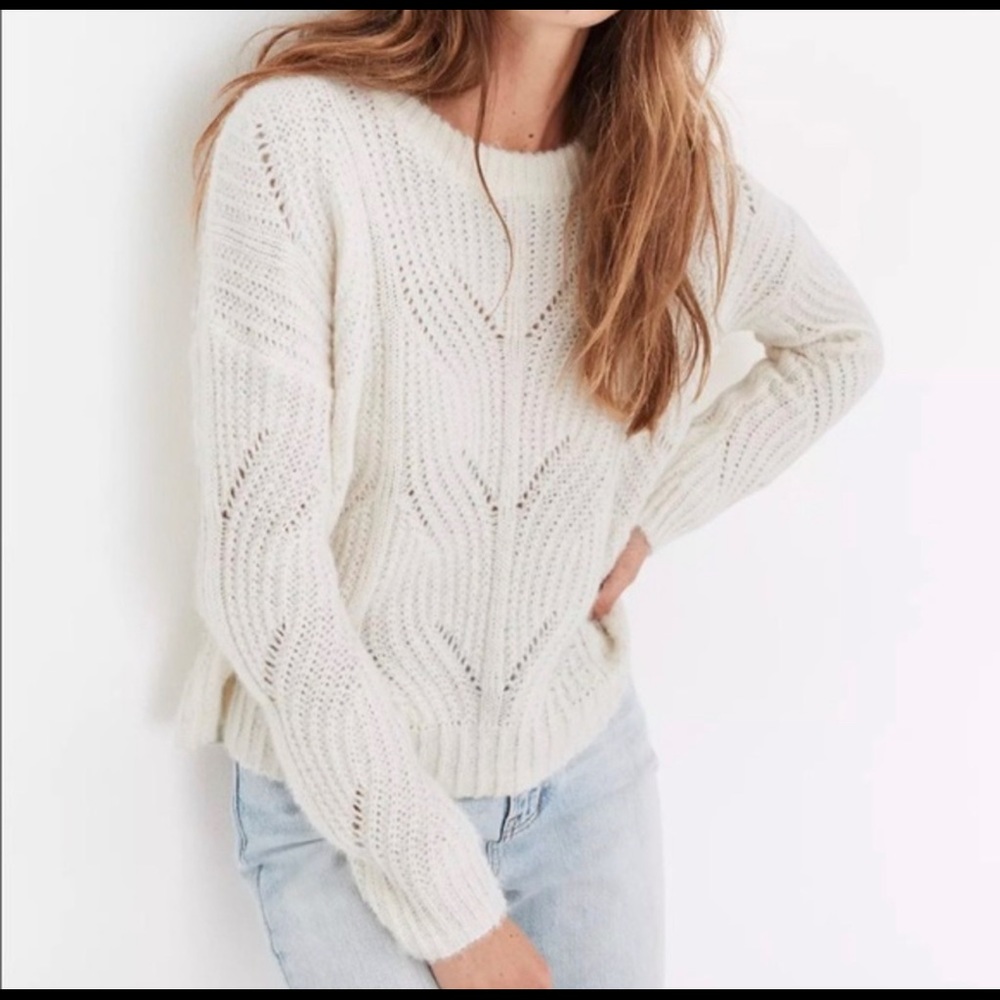 Madewell Charley Pullover Sweater, Cream